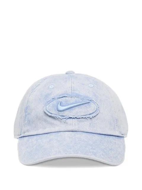 Nike Club Jeans-Baseballkappe im Distressed-Look