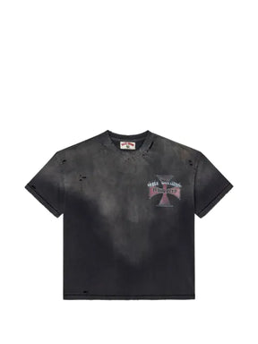 Vale Chopper distressed-effect cotton T-shirt