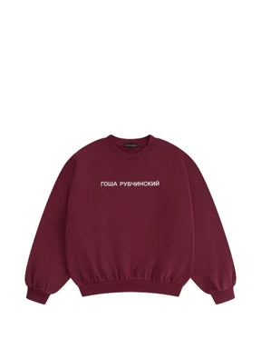 GOSHA RUBCHINSKIY logo-print oversized sweater