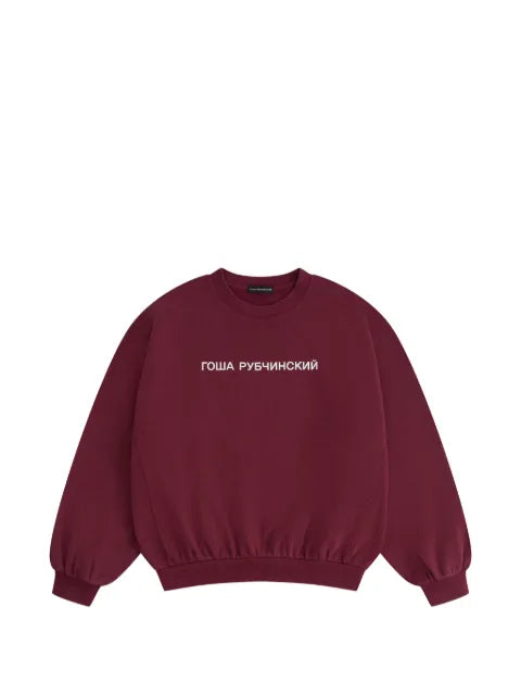 GOSHA RUBCHINSKIY logo-print oversized sweater