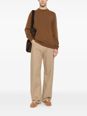 SANDRO ribbed-trim cashmere sweater