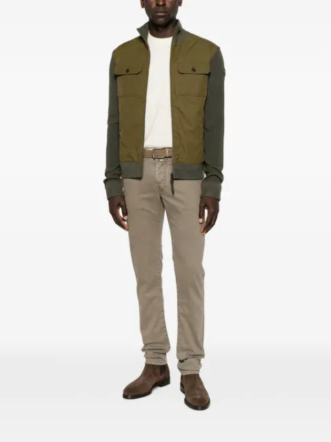 Moncler panelled zip-up sweater