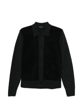 James Perse patch pocket panelled cardigan