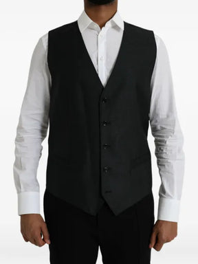 Dolce & Gabbana button-up V-neck waistcoat