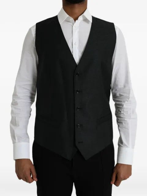 Dolce & Gabbana button-up V-neck waistcoat