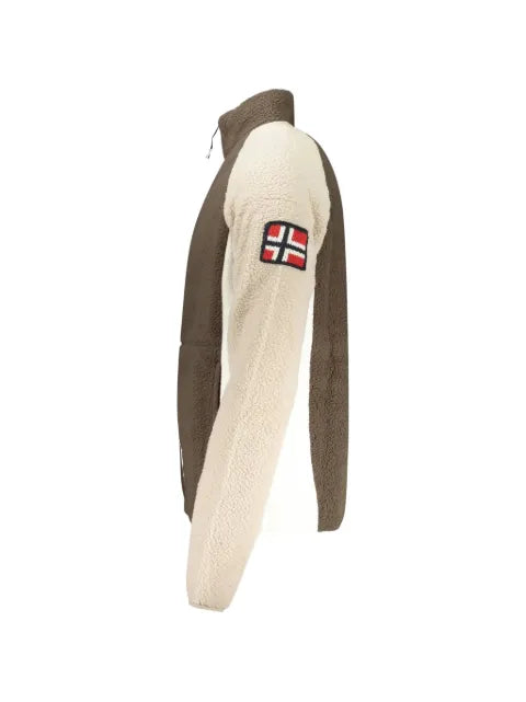 NORWAY 1963 colour-block fleece-texture sweater