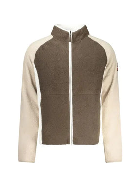 NORWAY 1963 colour-block fleece-texture sweater