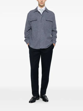 Eleventy flap-pocket shirt jacket