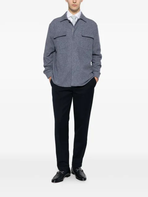Eleventy flap-pocket shirt jacket