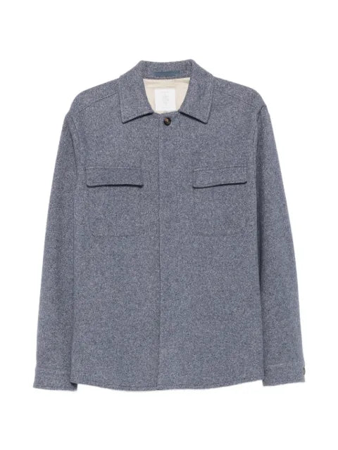 Eleventy flap-pocket shirt jacket