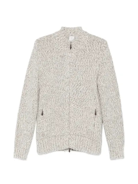 Eleventy long-sleeve zip-fastening cardigan