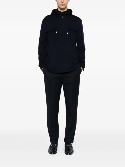 Eleventy hooded wool jacket