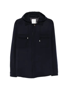 Eleventy hooded wool jacket