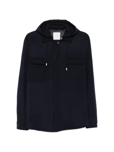 Eleventy hooded wool jacket