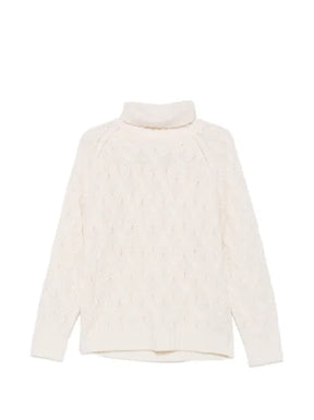 Eleventy cable-knit roll-neck sweater
