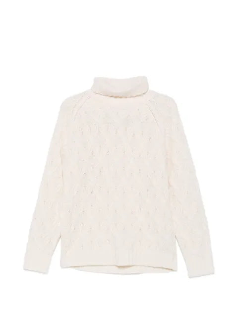 Eleventy cable-knit roll-neck sweater