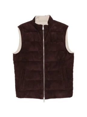 Eleventy suede gilet