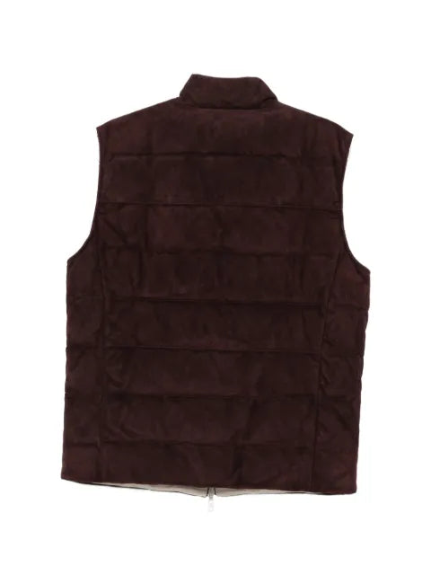 Eleventy suede gilet