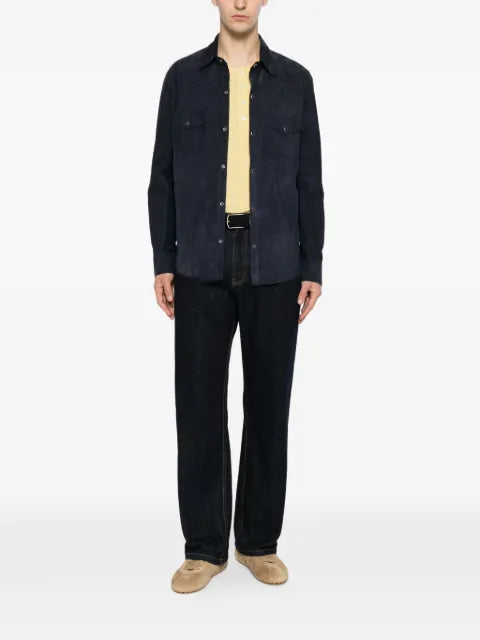 Eleventy chest-pocket overshirt