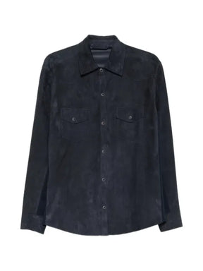 Eleventy chest-pocket overshirt