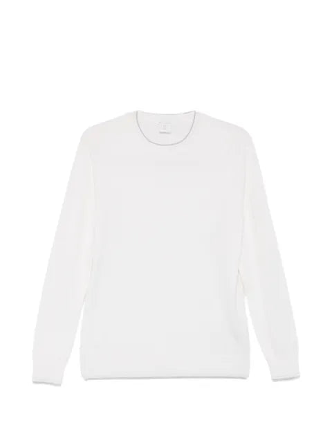 Eleventy ribbed-trim sweater