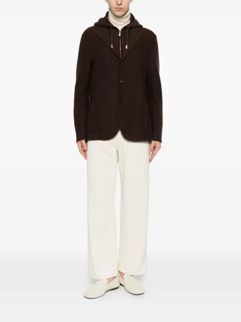 Eleventy hooded wool jacket
