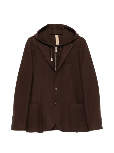 Eleventy hooded wool jacket