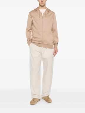 Eleventy zip-up drawstring hoodie