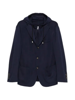 Eleventy hooded wool jacket