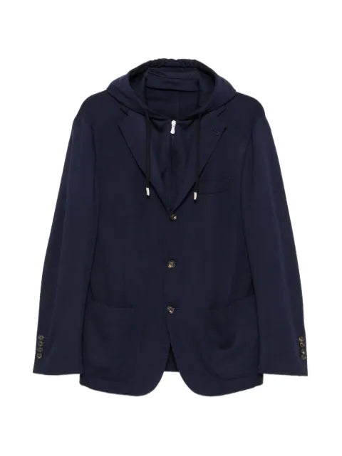 Eleventy hooded wool jacket