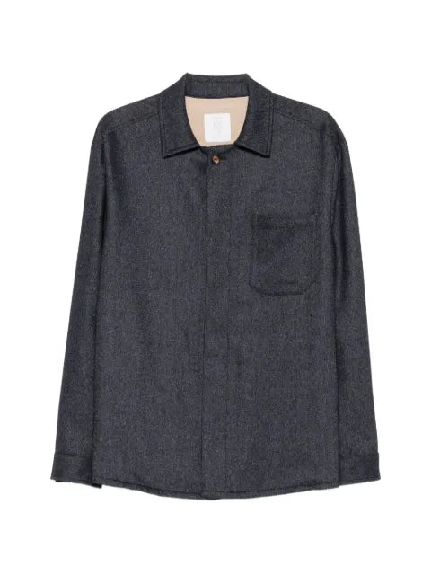Eleventy chest-pocket shirt jacket