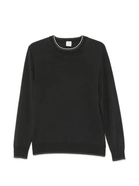Eleventy contrast-trim wool sweater