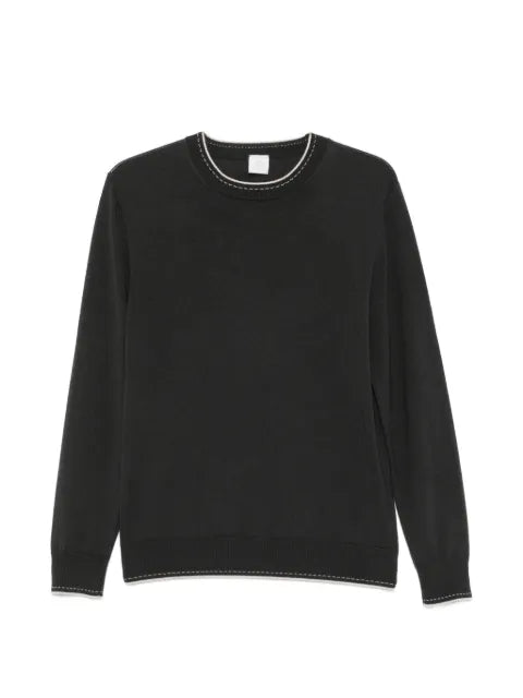 Eleventy contrast-trim wool sweater