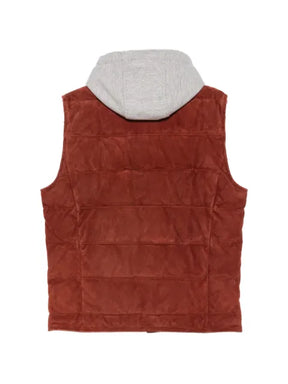 Eleventy suede gilet
