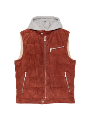 Eleventy suede gilet