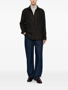 Eleventy herringbone-weave shirt jacket