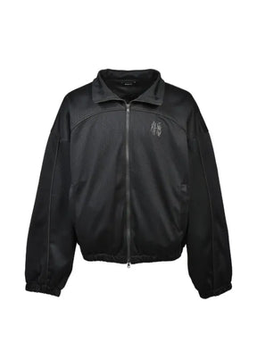 BREATH mesh-textured piping-detail jacket