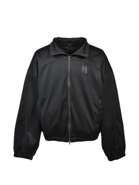BREATH mesh-textured piping-detail jacket