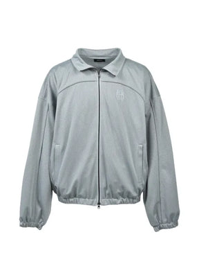 BREATH mesh logo-embroidered jacket