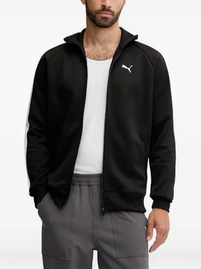 PUMA T7 logo-embroidered panelled jacket