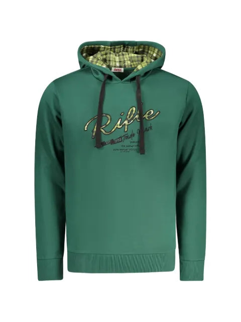 RIFLE logo-detail drawstring hoodie