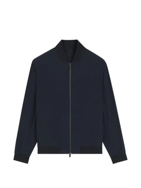 BOSS slim-fit jacket in micro-patterned stretch fabric