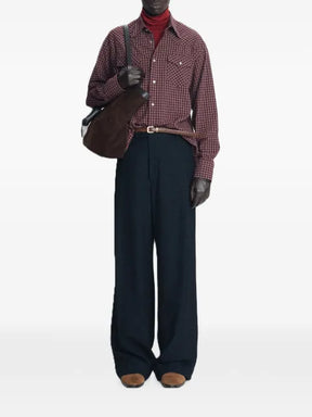 TONYWACK check-print western shirt jacket