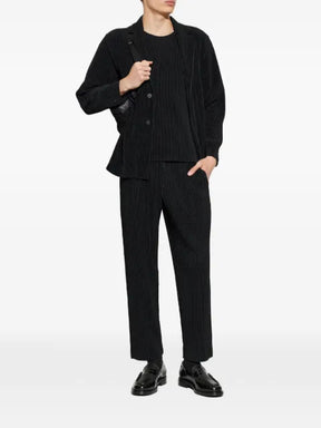Homme Plissé Issey Miyake plissé-effect notched-lapel jacket