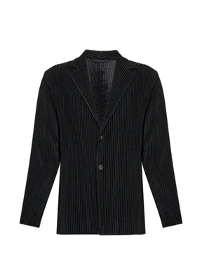 Homme Plissé Issey Miyake plissé-effect notched-lapel jacket