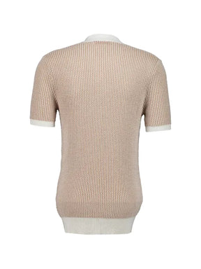 Orlebar Brown Horton chevron-crochet polo shirt
