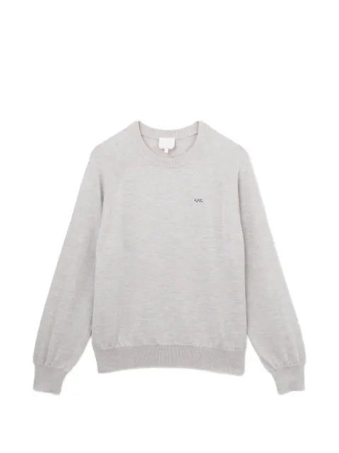A.P.C. logo-print raglan-sleeve sweater