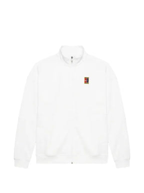 Nike Heritage logo-patch zip-up sweater