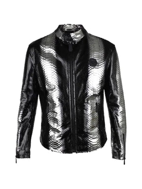 Philipp Plein jacket in python leather