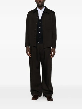 ALPHA STUDIO button-fastening V-neck waistcoat